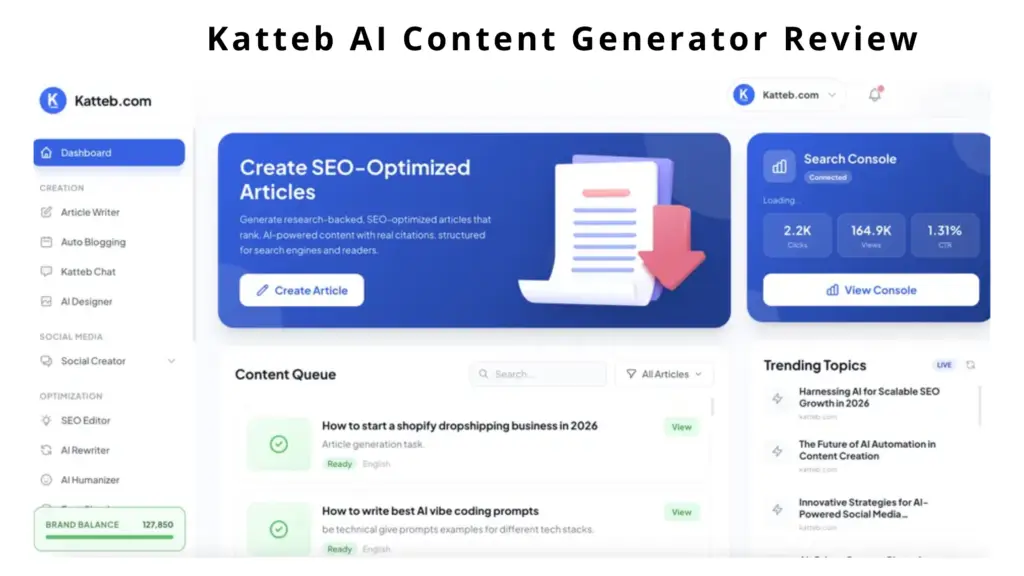 Katteb AI Content Generator Review Is This Ai Article Writer Worth It