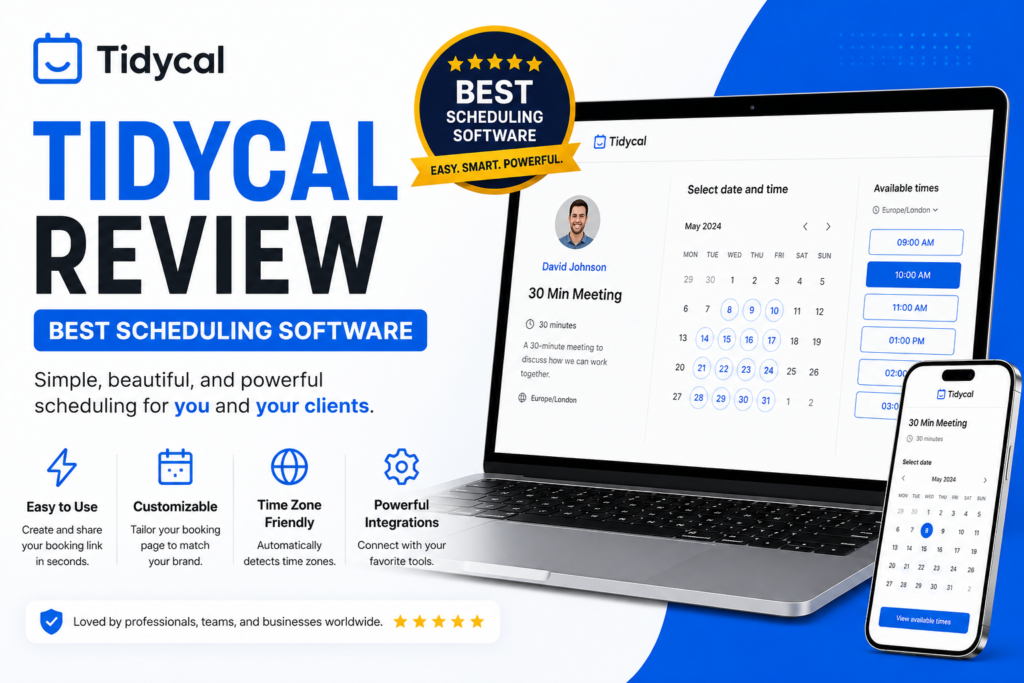Tidycal Review: Best Scheduling Software