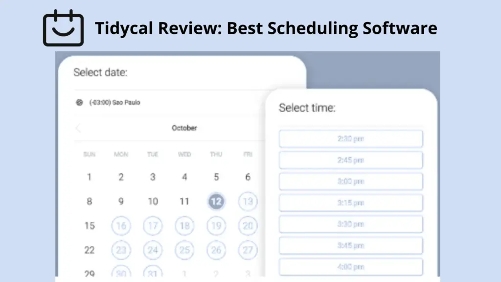 Tidycal Review Best Scheduling Software